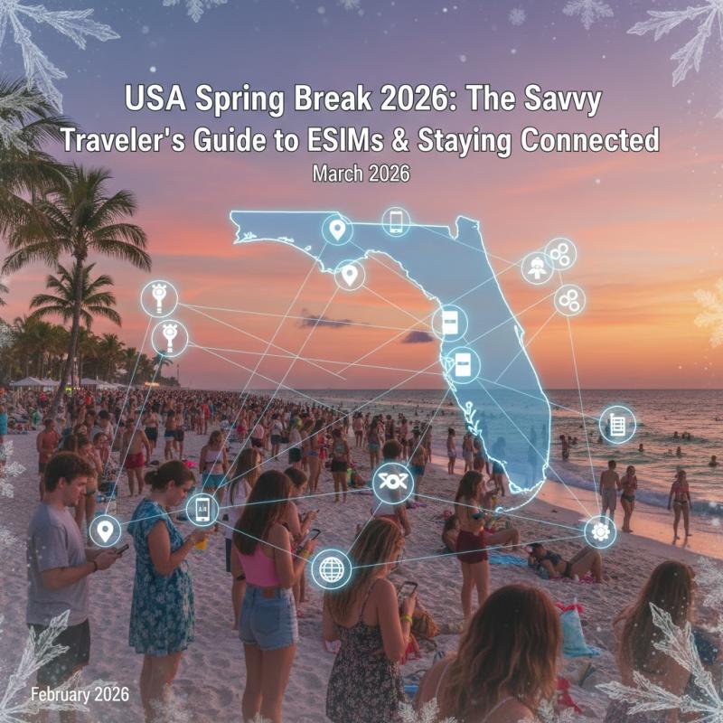 USA Spring Break 2026: The Savvy Traveler's Guide to eSIMs & Staying Connected