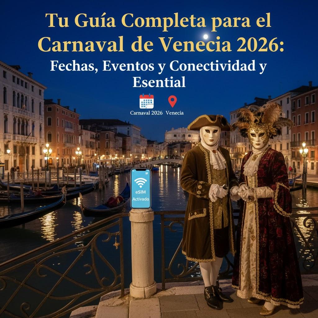 Tu Guía Completa para el Carnaval de Venecia 2026: Fechas, Eventos y Conectividad Esencial