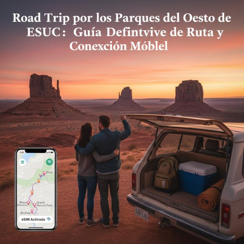 Road Trip por los Parques del Oeste de EEUU: Guía Definitiva de Ruta y Conexión Móvil