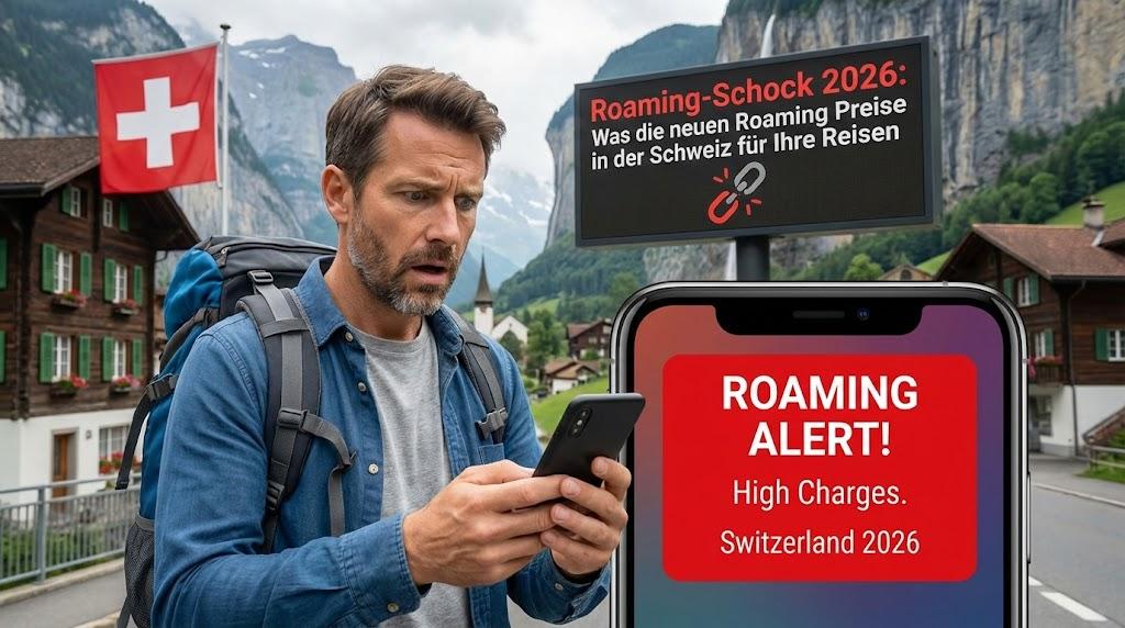 Roaming-Schock 2026: Was die neuen Roaming Preise in der Schweiz für Ihre Reisen bedeuten