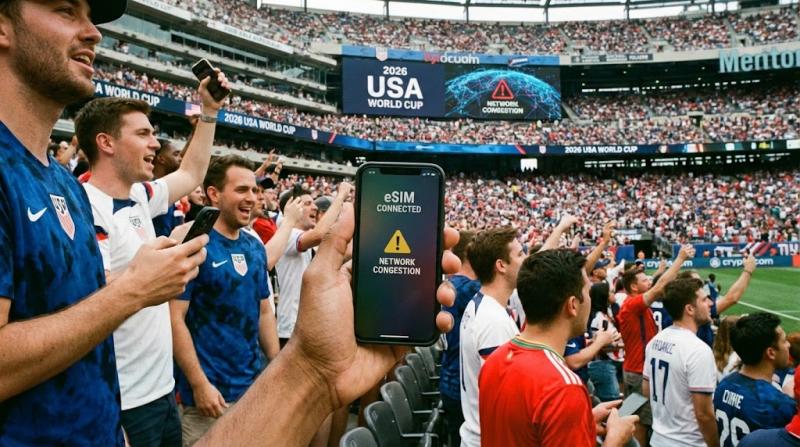 2026美国世界杯观赛警告：赛场网络拥堵，eSIM成球迷必备通讯保障