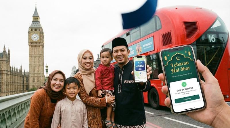 Panduan eSIM untuk Libur Lebaran 2026 di Inggris: Tetap Terhubung Tanpa Stres