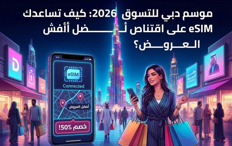 موسم دبي للتسوق 2026: كيف تساعدك eSIM على اقتناص أفضل العروض؟