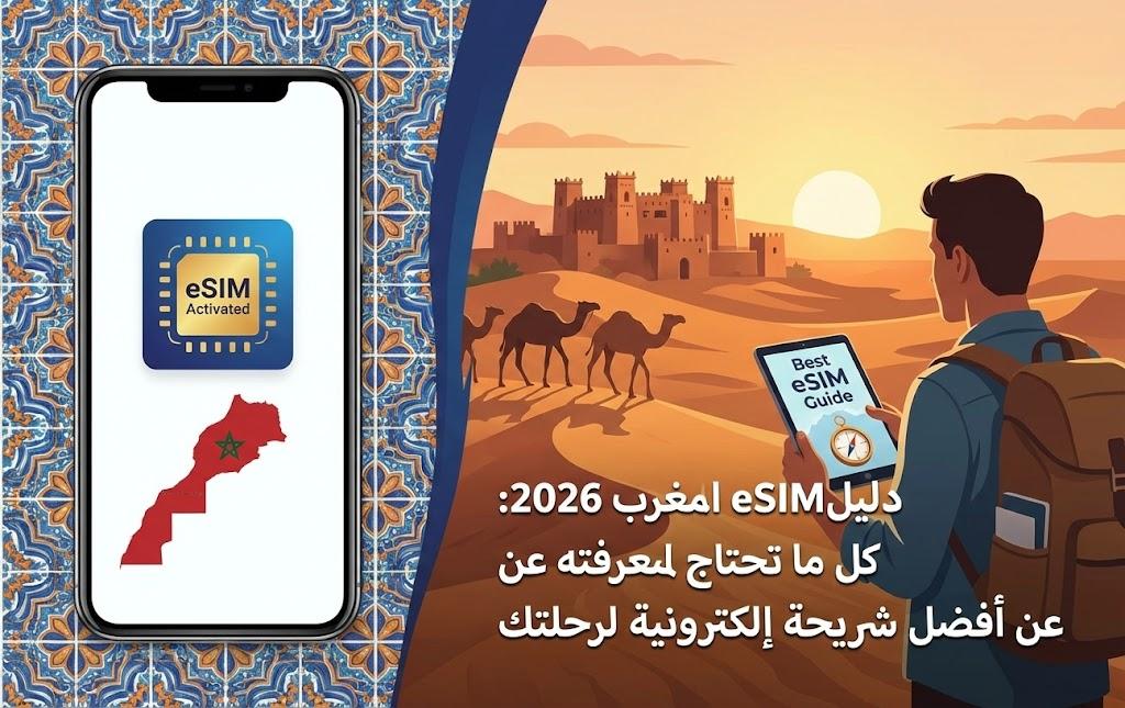 دليل eSIM المغرب 2026: كل ما تحتاج لمعرفته عن أفضل شريحة إلكترونية لرحلتك