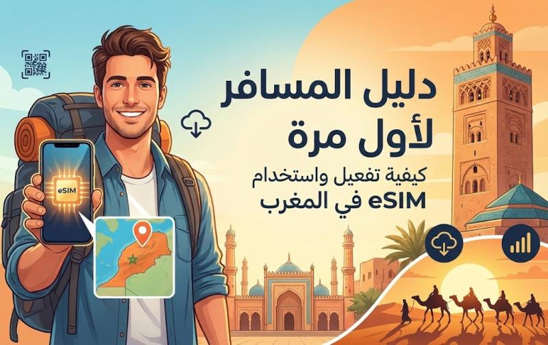 دليل المسافر لأول مرة: كيفية تفعيل واستخدام eSIM في المغرب
