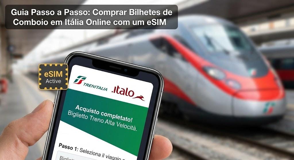 Guia Passo a Passo: Comprar Bilhetes de Comboio em Itália Online com um eSIM