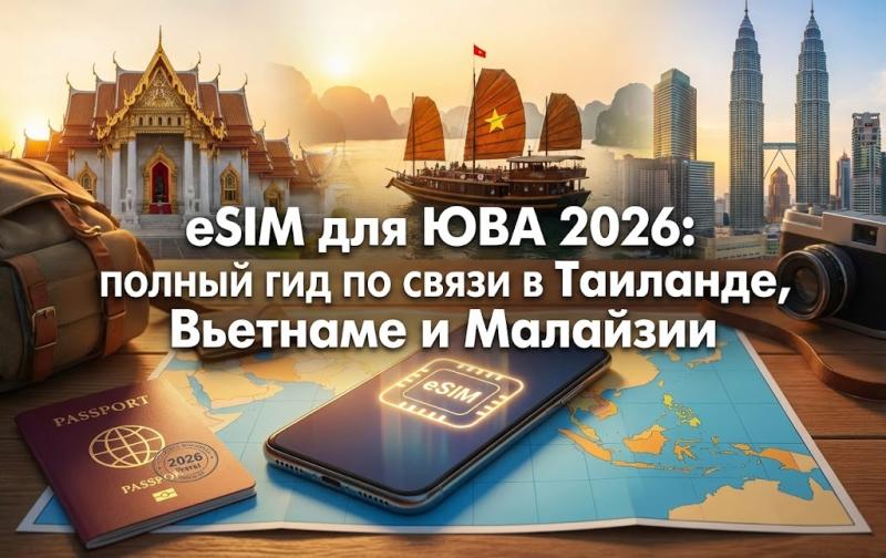 eSIM для ЮВА 2026: полный гид по связи в Таиланде, Вьетнаме и Малайзии