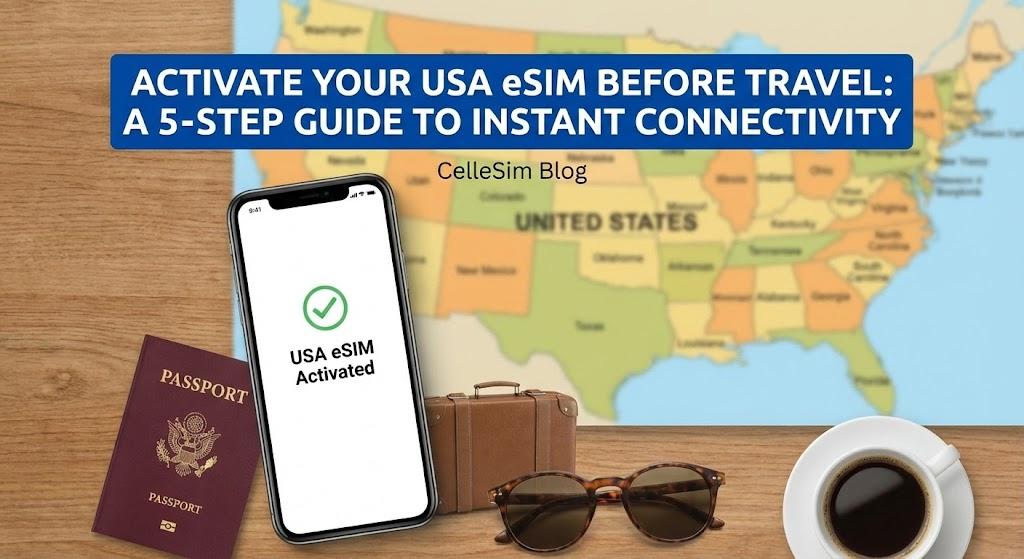 Activate Your USA eSIM Before Travel: A 5-Step Guide to Instant Connectivity
