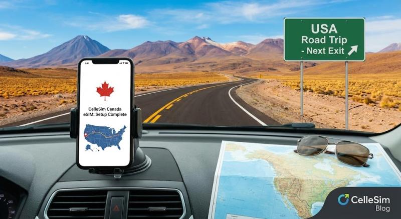 How to Set Up a Canada eSIM for Your USA Road Trip