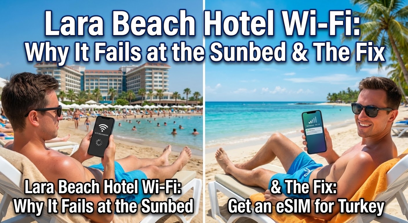 Lara Beach Hotel Wi-Fi: Why It Fails at the Sunbed & The Fix