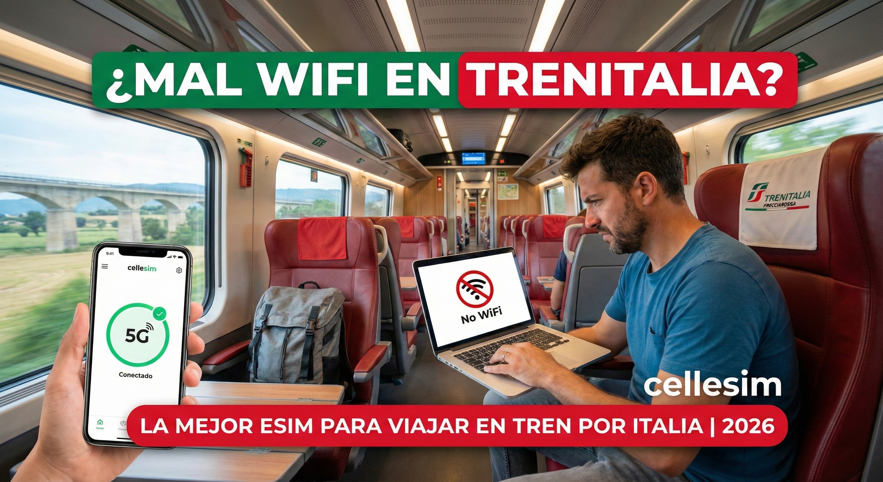 ¿Mal WiFi en Trenitalia? La Mejor eSIM para Viajar en Tren por Italia | 2026