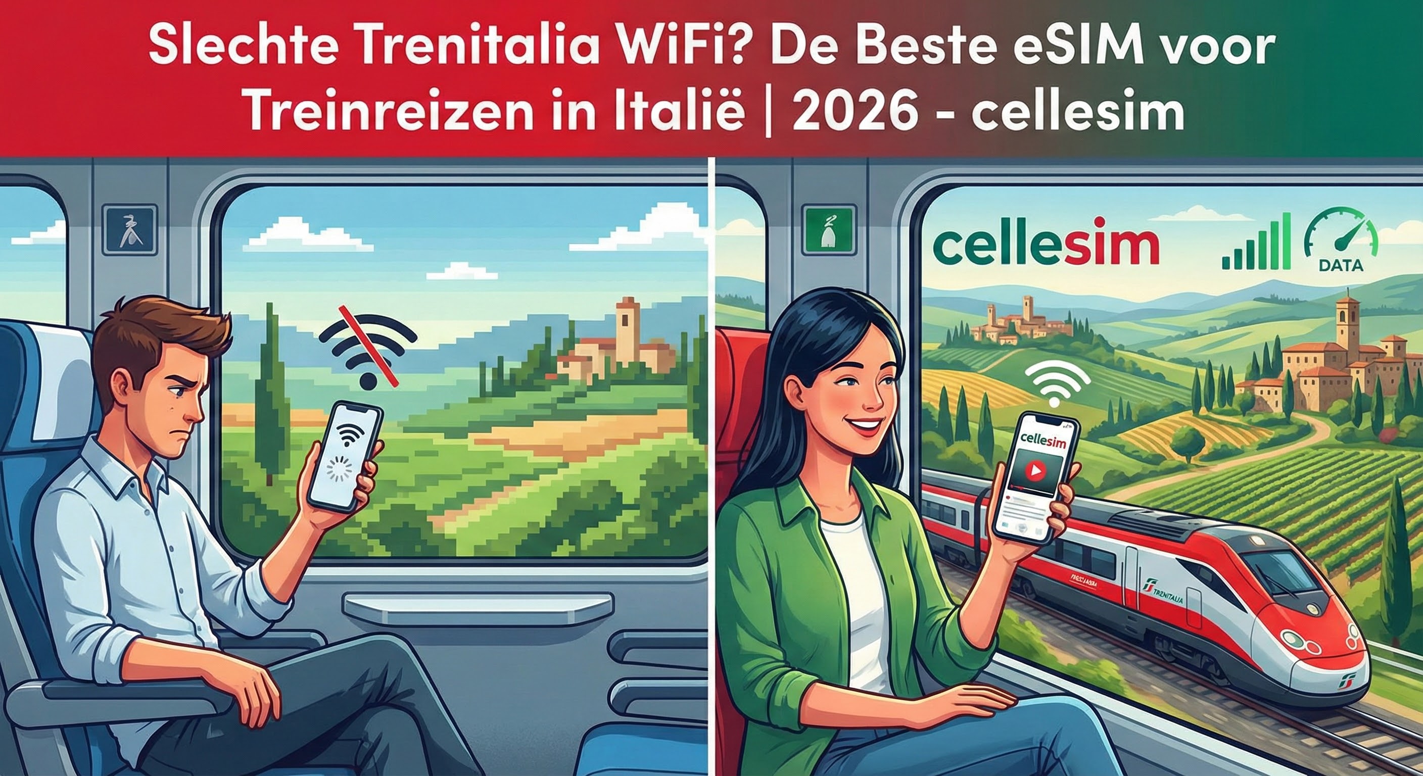Slechte Trenitalia WiFi? De Beste eSIM voor Treinreizen in Italië | 2026