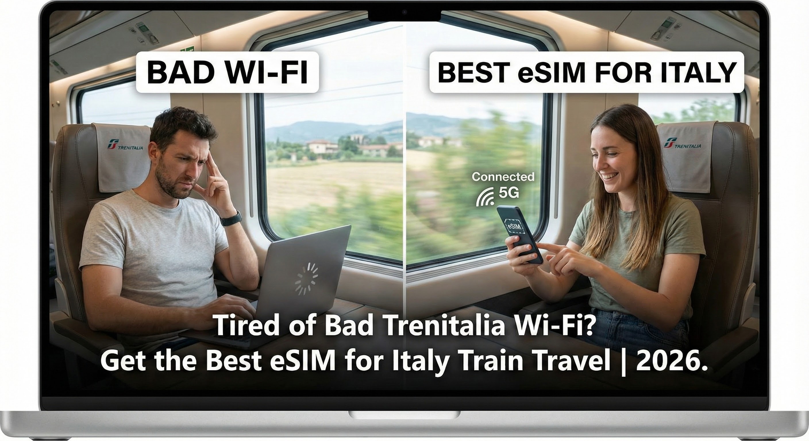 Tired of Bad Trenitalia Wi-Fi? Get the Best eSIM for Italy Train Travel | 2026