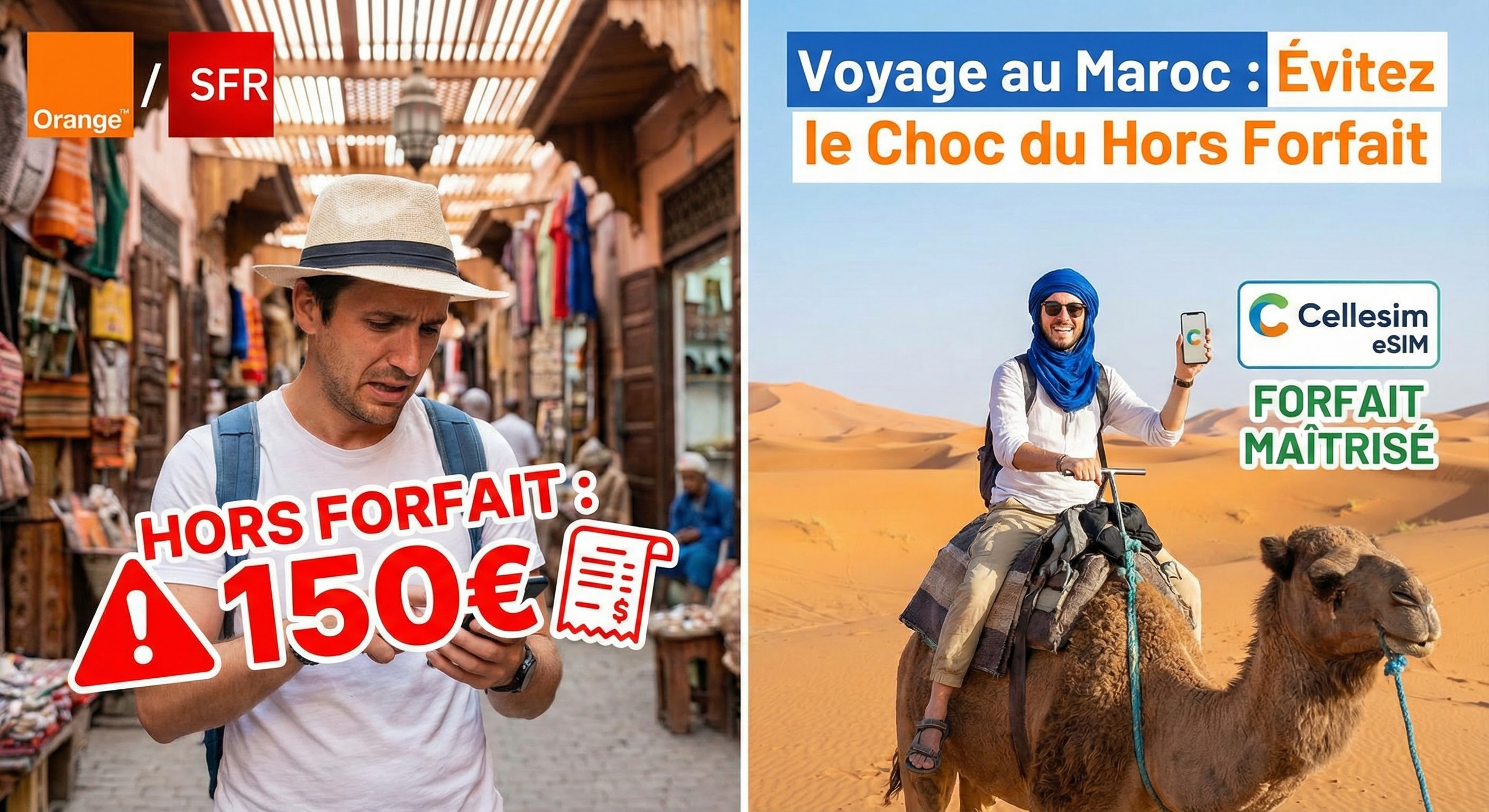 Voyage au Maroc : Évitez le Choc du Hors Forfait (Orange/SFR)