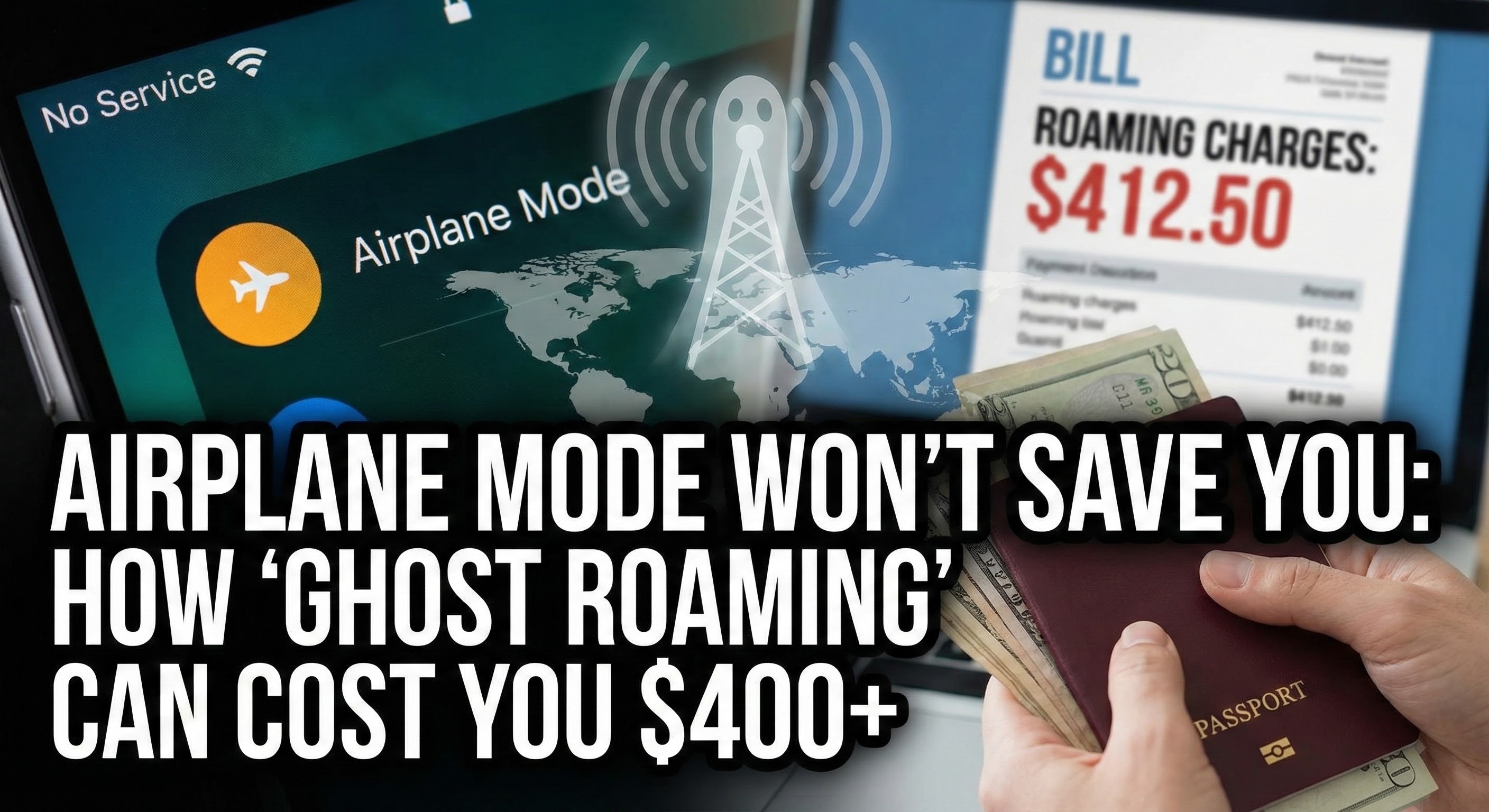 Airplane Mode Won’t Save You: The $400 "Ghost Roaming" Trap