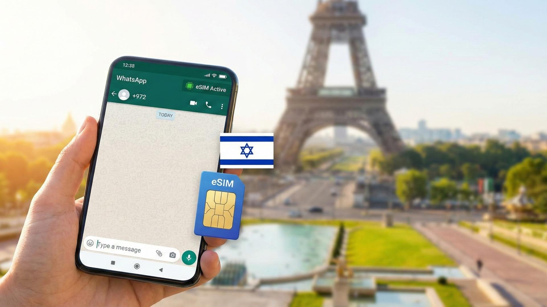 וואטסאפ בחו"ל: איך לשמור על המספר הישראלי עם eSIM?