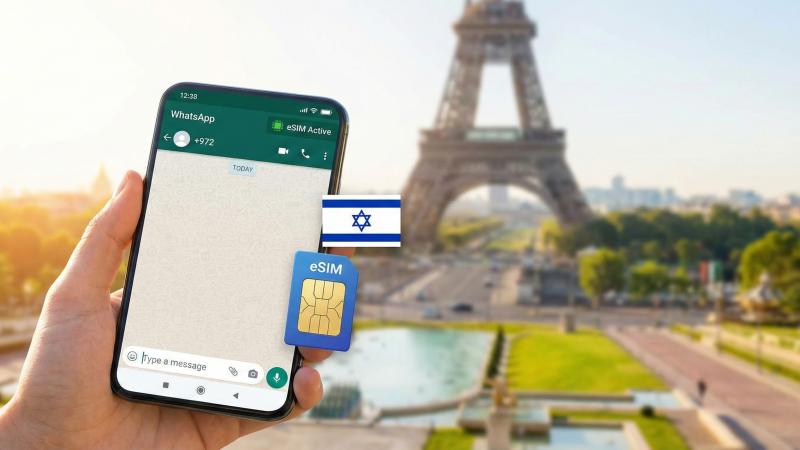 וואטסאפ בחו"ל: איך לשמור על המספר הישראלי עם eSIM?