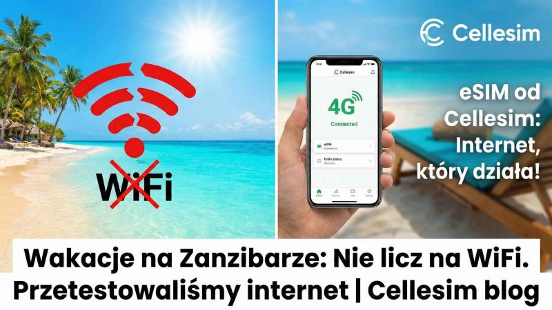 Wakacje na Zanzibarze: Nie licz na WiFi. Przetestowaliśmy internet | Cellesim