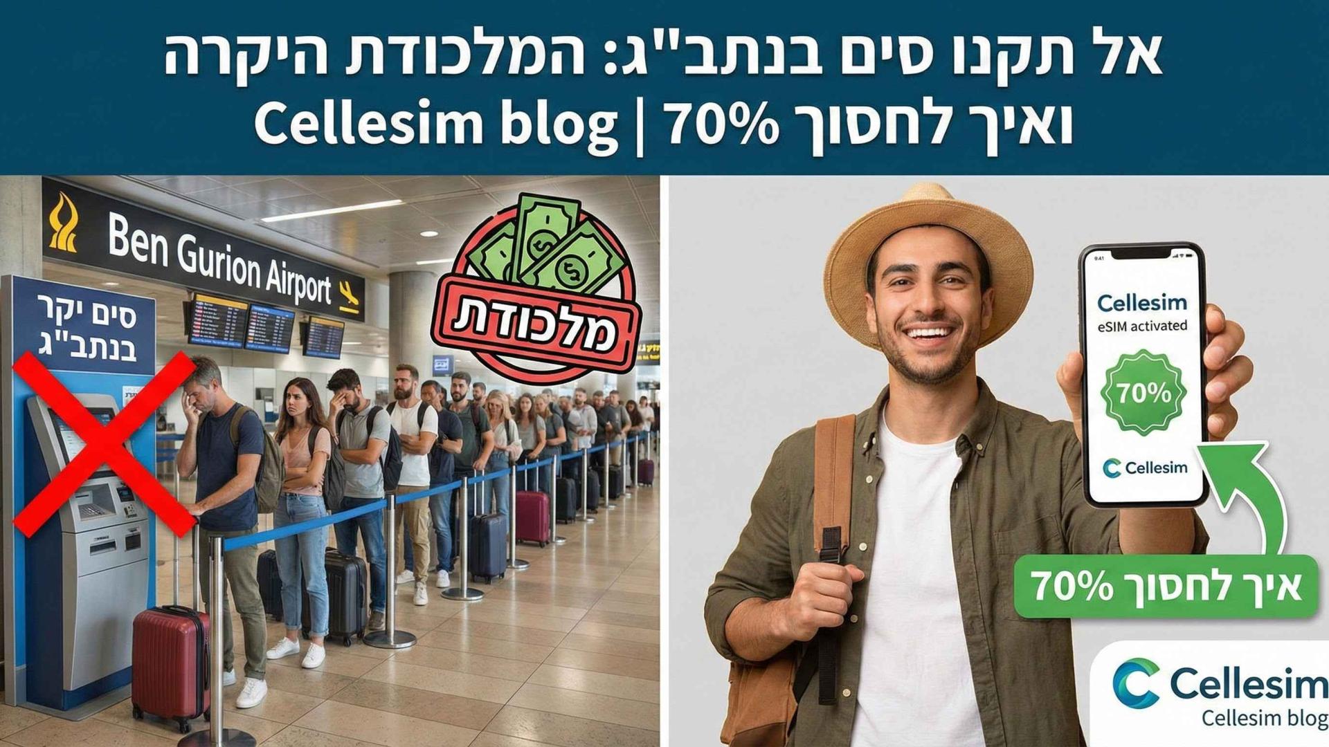 אל תקנו סים בנתב"ג: המלכודת היקרה ואיך לחסוך 70% | Cellesim