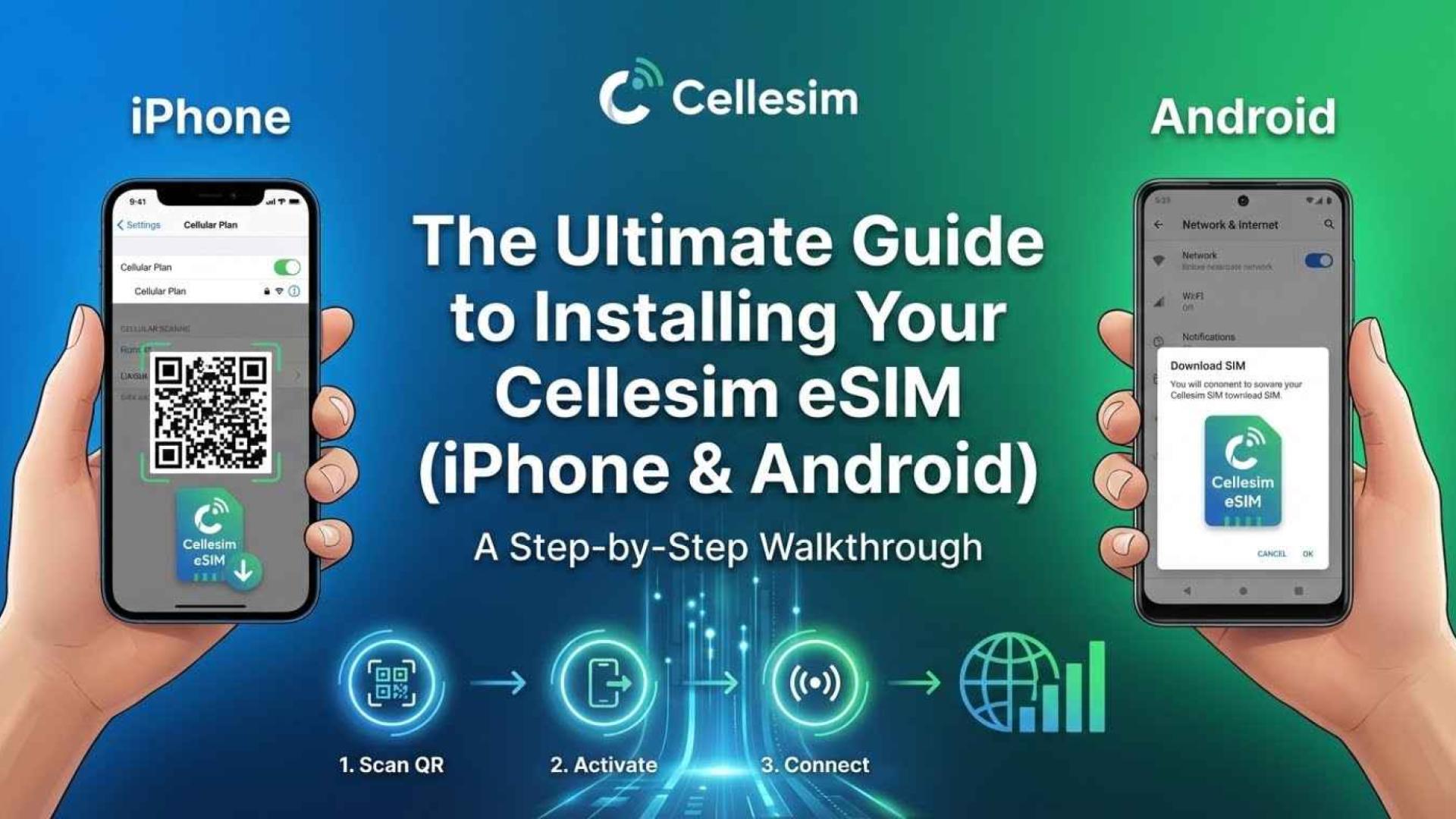 The Ultimate Guide to Installing Your Cellesim eSIM (iPhone & Android): A Step-by-Step Walkthrough
