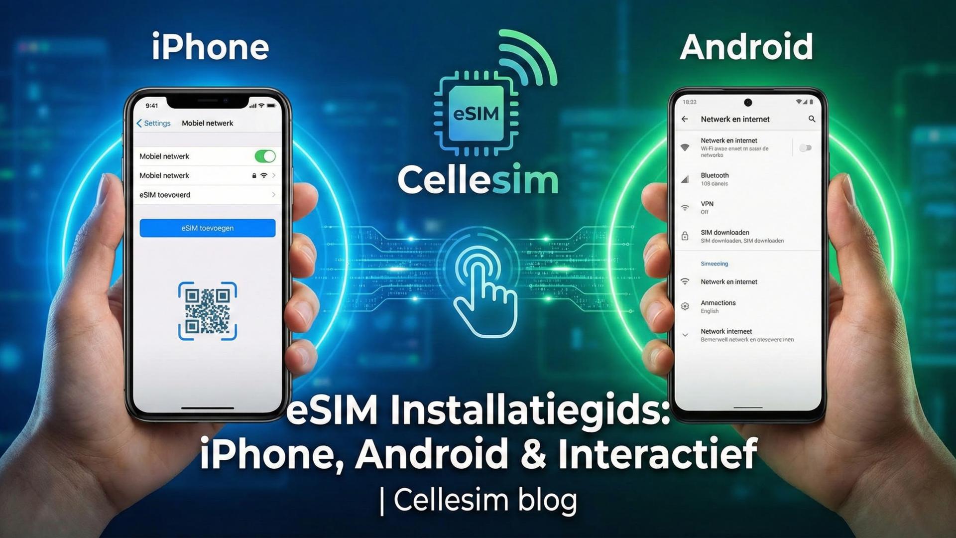 eSIM Installatiegids: iPhone, Android & Interactief | Cellesim
