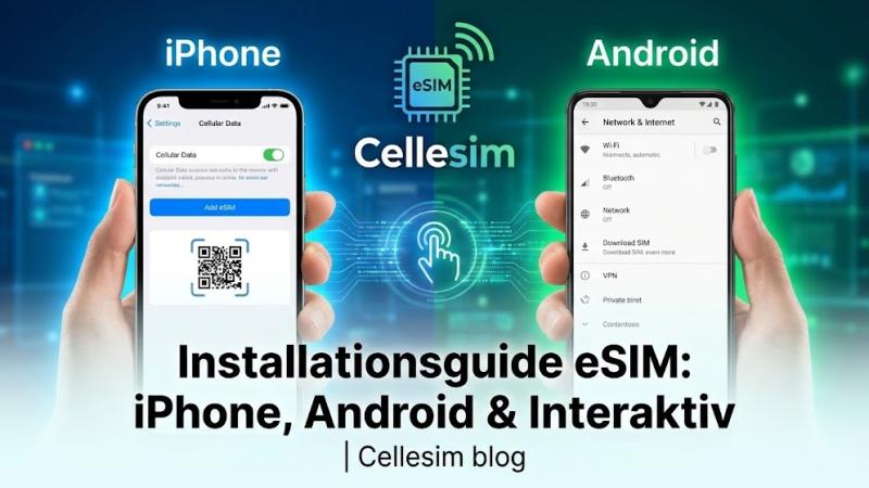 Installationsguide eSIM: iPhone, Android & Interaktiv | Cellesim