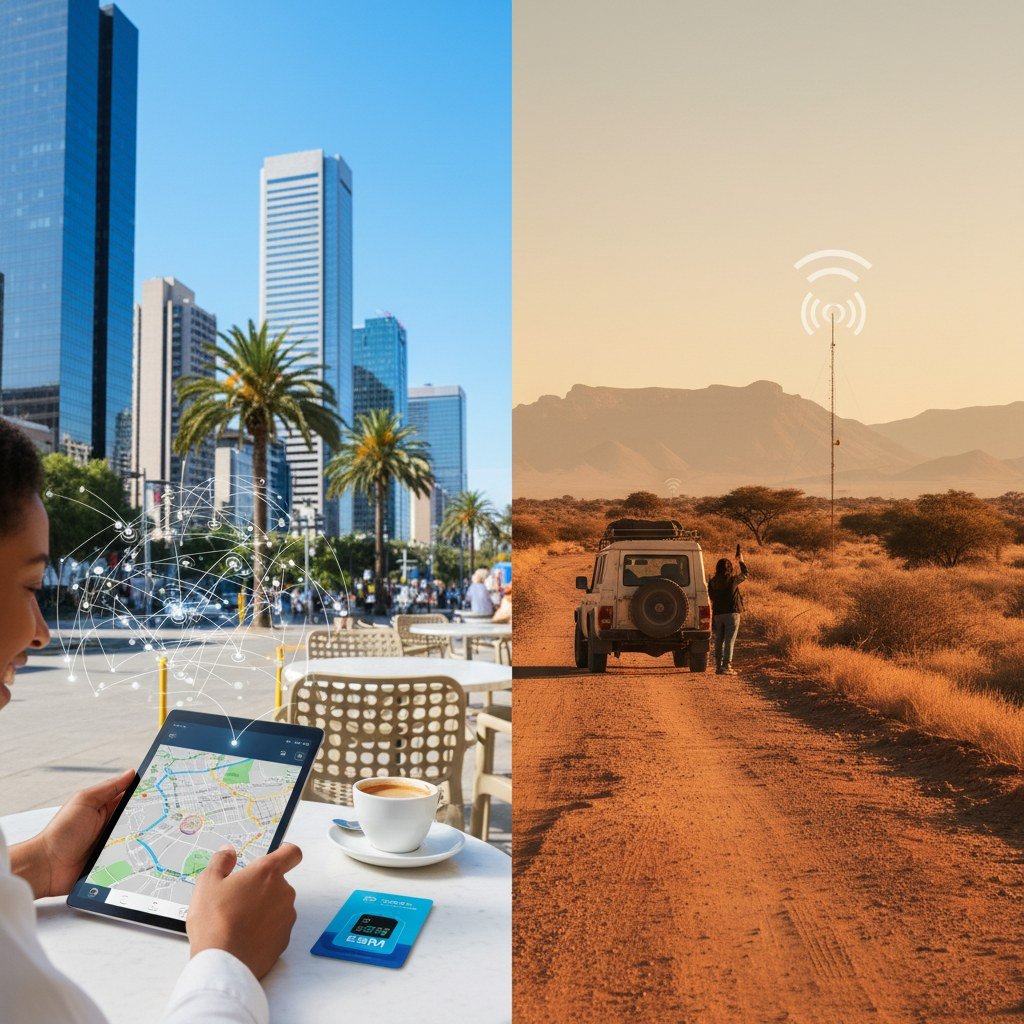 Pr&eacute;parer Votre Itin&eacute;raire : Les Zones &agrave; Forte Connectivit&eacute; et les R&eacute;gions Plus Isol&eacute;es - Cellesim eSIM