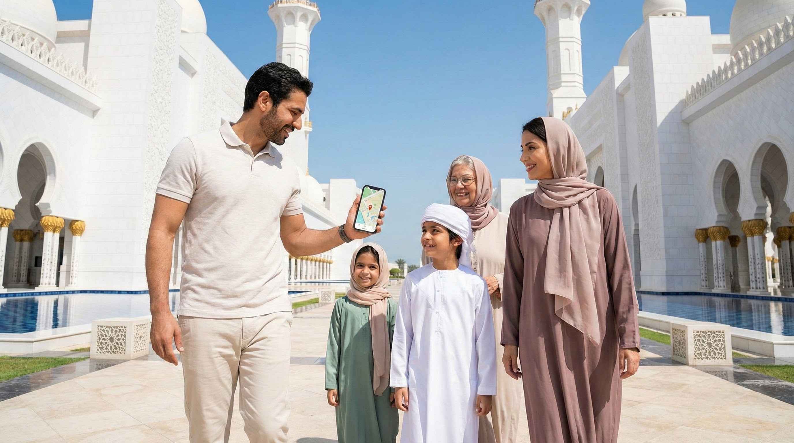 משפחה ישראלית באבו דאבי, חיבור אינטרנט זול ומהיר לכל המשפחה.