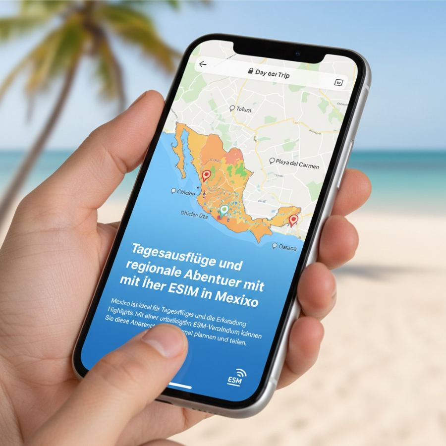 Tagesausfl&uuml;ge und regionale Abenteuer mit Ihrer eSIM in Mexiko - Cellesim eSIM