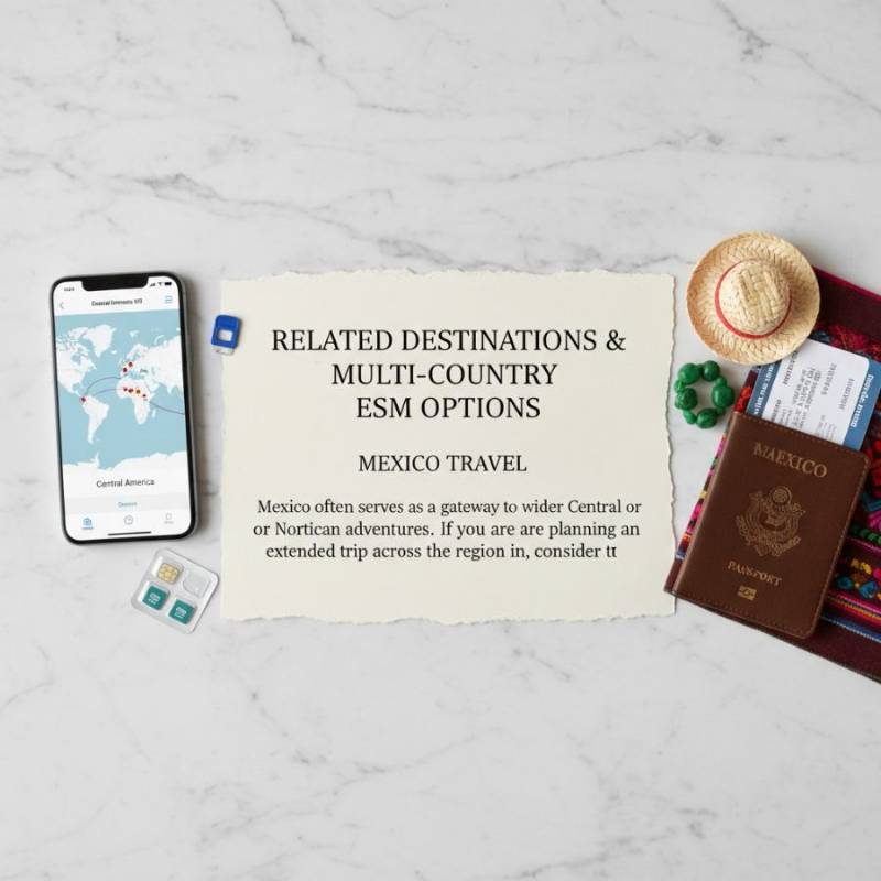 Related Destinations & Multi-Country eSIM Options - Cellesim eSIM