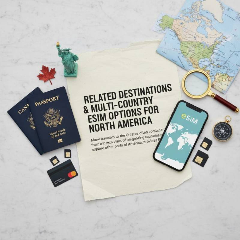 Related Destinations & Multi-Country eSIM Options for North America - Cellesim eSIM