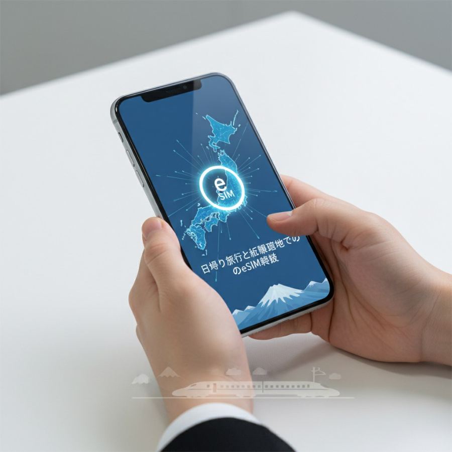 日帰り旅行と近隣の目的地でのeSIM接続 - Cellesim eSIM