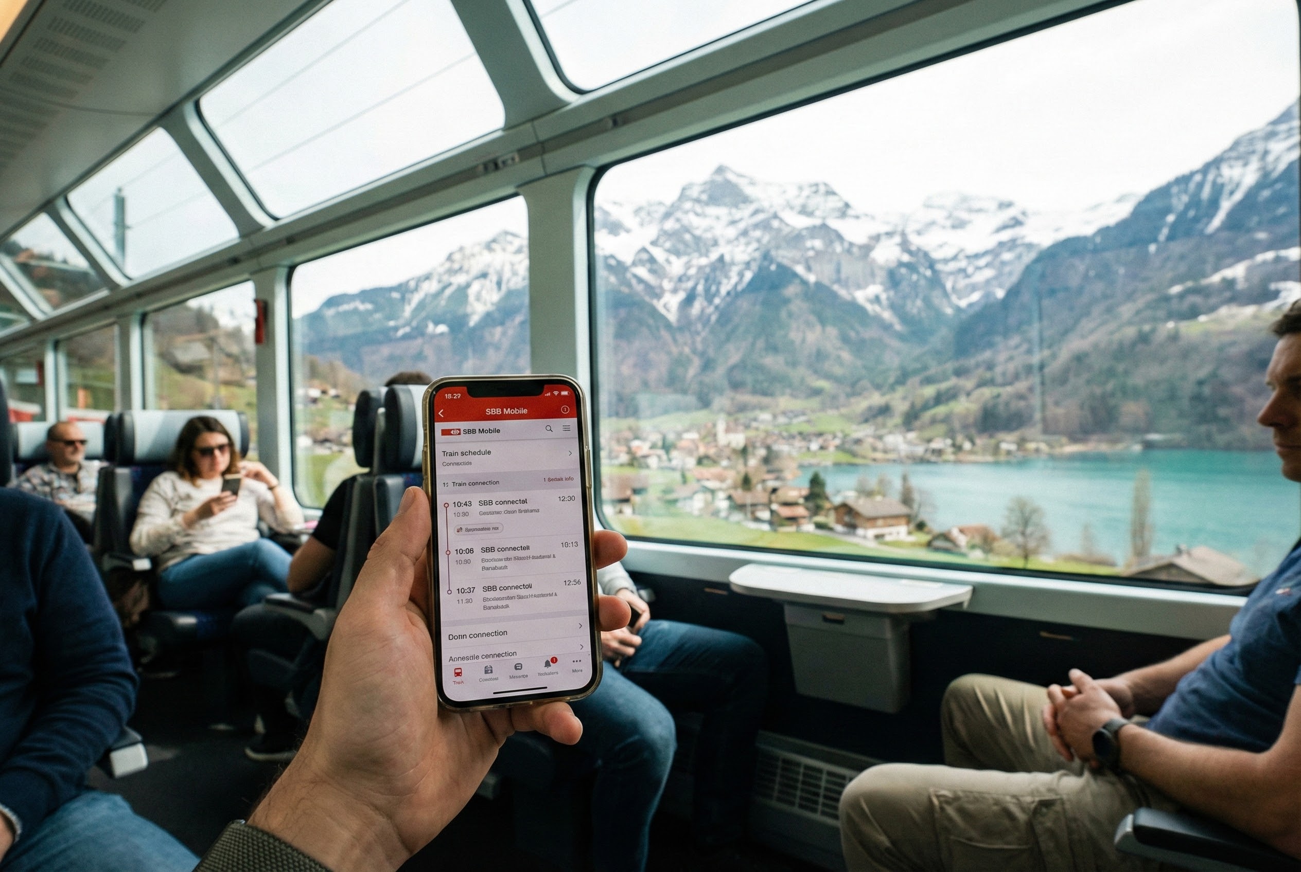 Εφαρμογή τρένων Ελβετία SBB