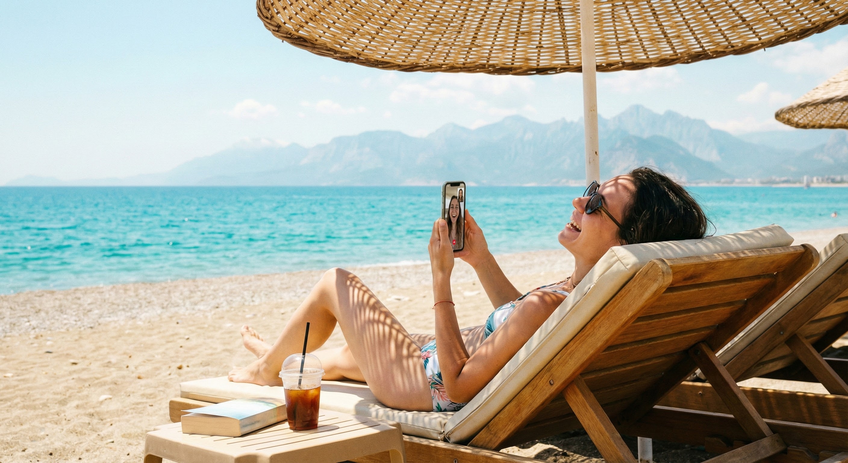 Мобільний інтернет в Туреччині на пляжі Анталія eSIM без роумінгу