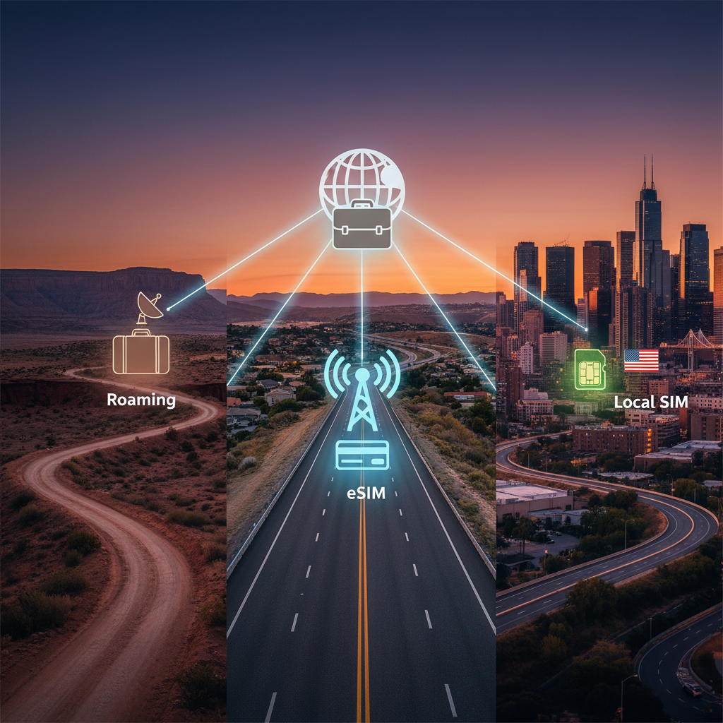 Cost Comparison: eSIM vs. Roaming vs. Local SIM for the USA - Cellesim eSIM