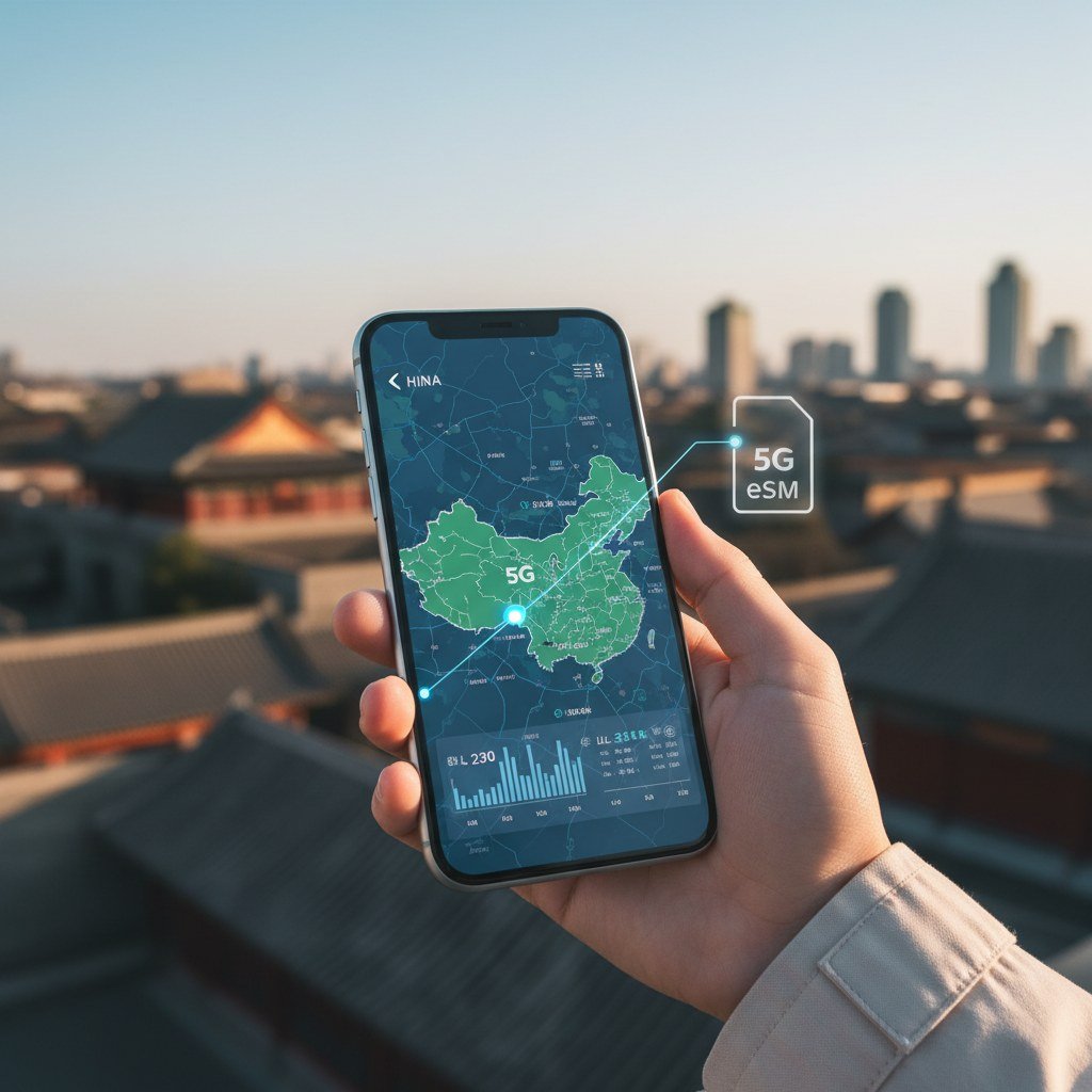 Couverture R&eacute;seau et Vitesse de l'eSIM Cellesim en Chine - Cellesim eSIM