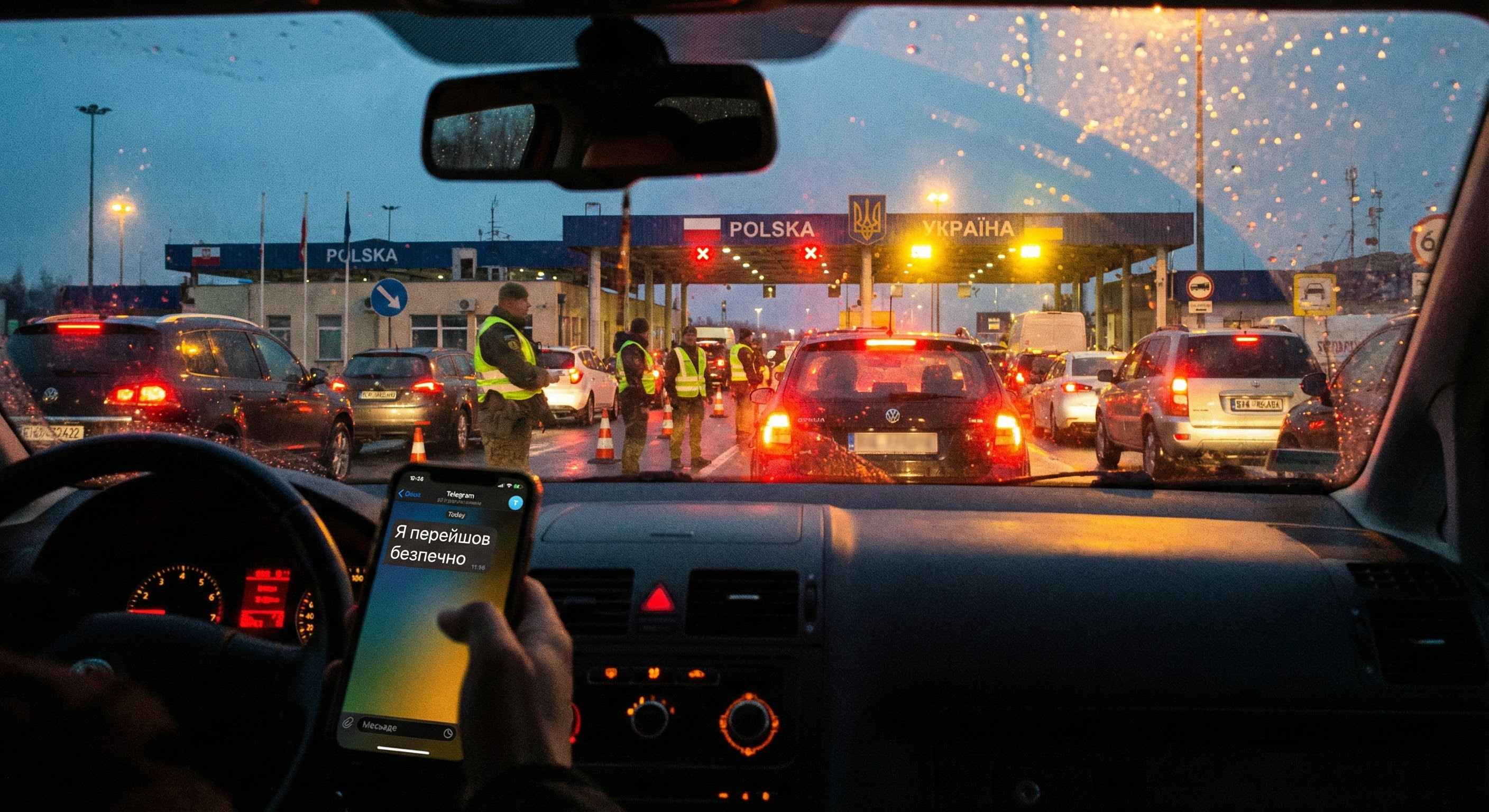 Інтернет на кордоні Україна Польща черга та смартфон з eSIM Cellesim