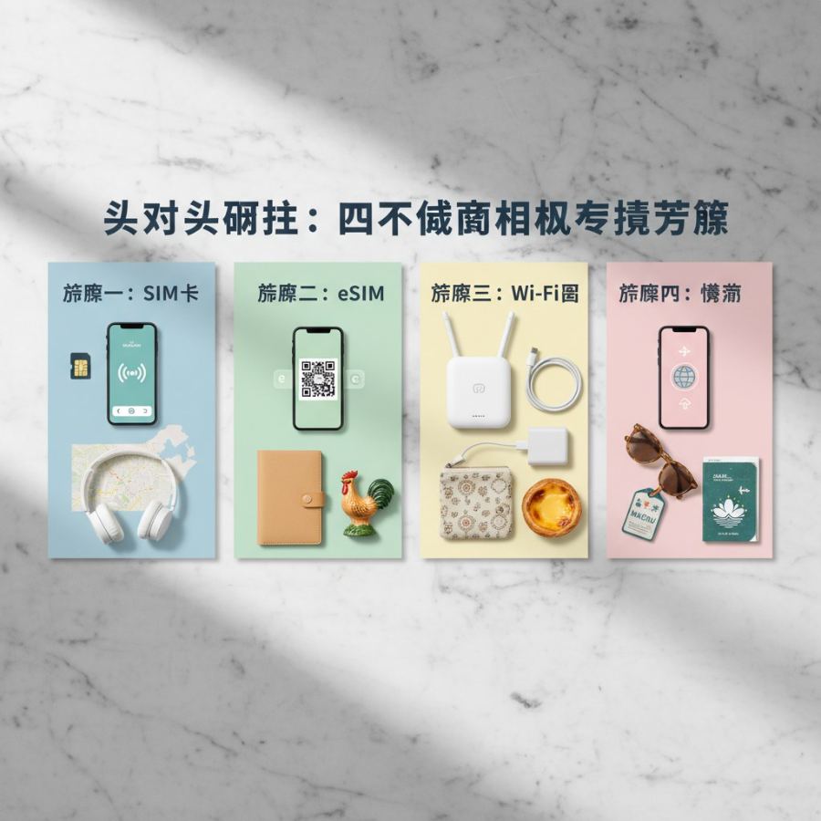 头对头对比：四大澳门网络连接方案 - Cellesim eSIM