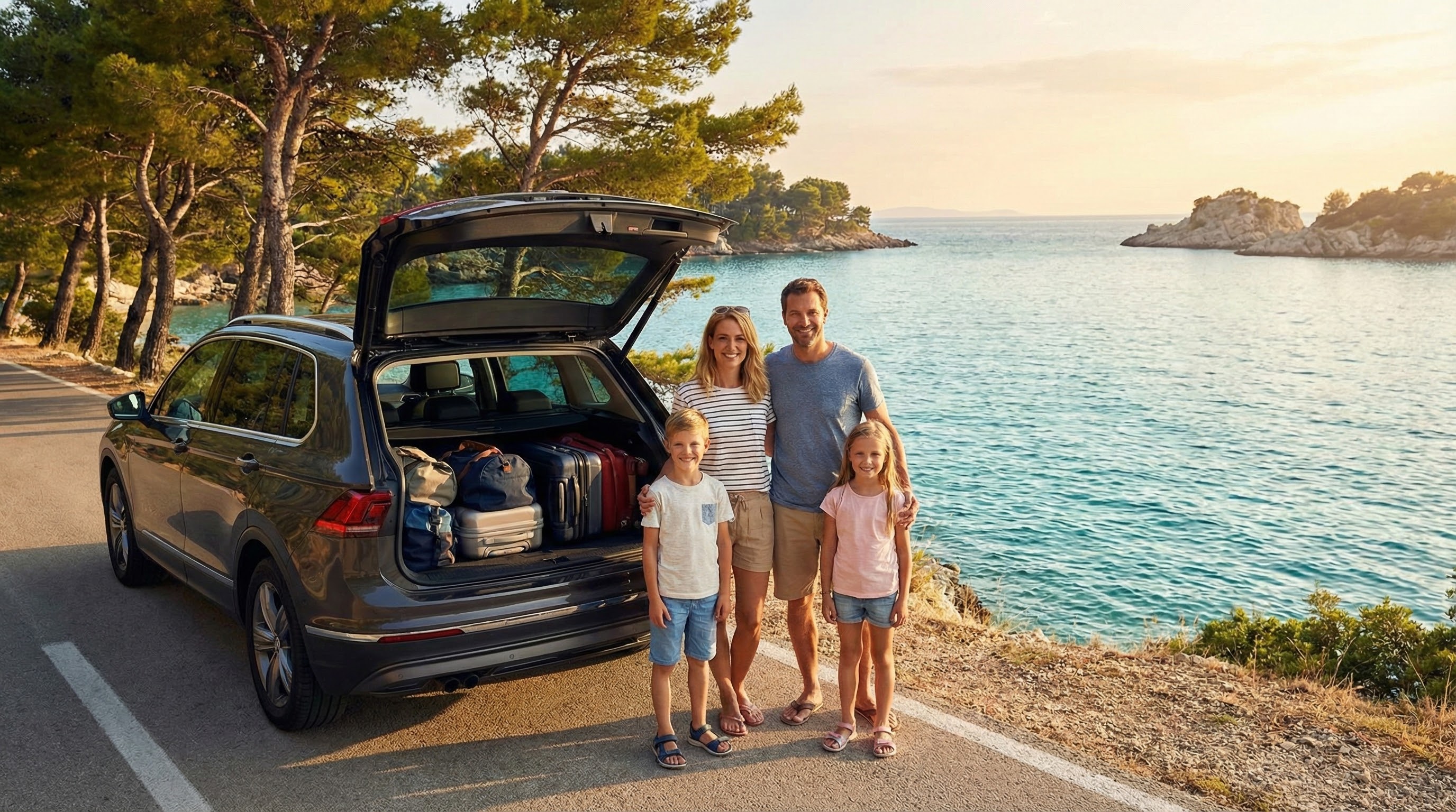 Rodinn&aacute; dovolen&aacute; v Chorvatsku autem, bezpečn&aacute; cesta přes Balk&aacute;n bez roamingu.