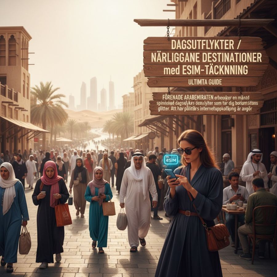 Dagsutflykter / N&auml;rliggande Destinationer med eSIM-T&auml;ckning - Cellesim eSIM