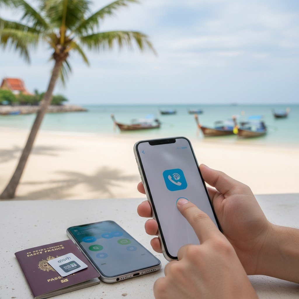 Gestion de Votre Num&eacute;ro Fran&ccedil;ais et Appels VoIP en Tha&iuml;lande - Cellesim eSIM