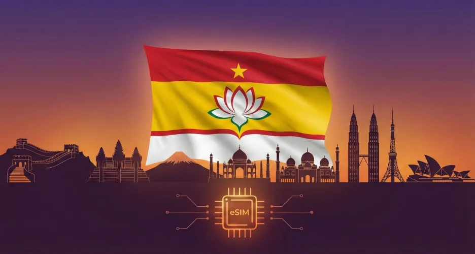 सर्वश्रेष्ठ एशिया (20 देश) eSIM