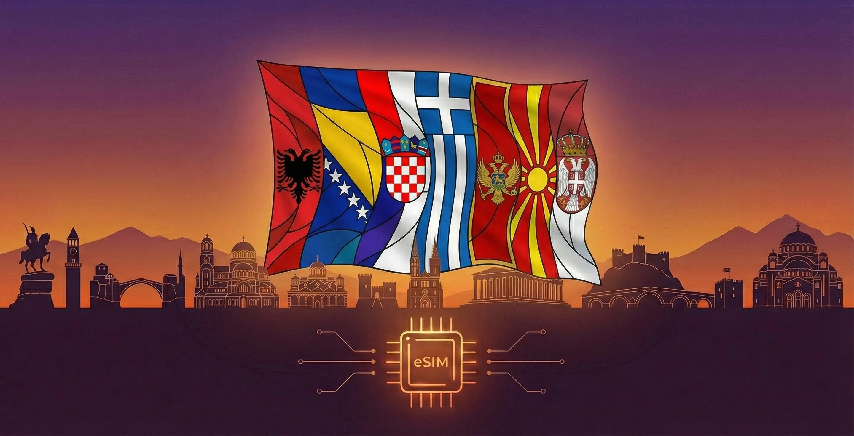 Придбайте Балкани (5+ areas) eSIM