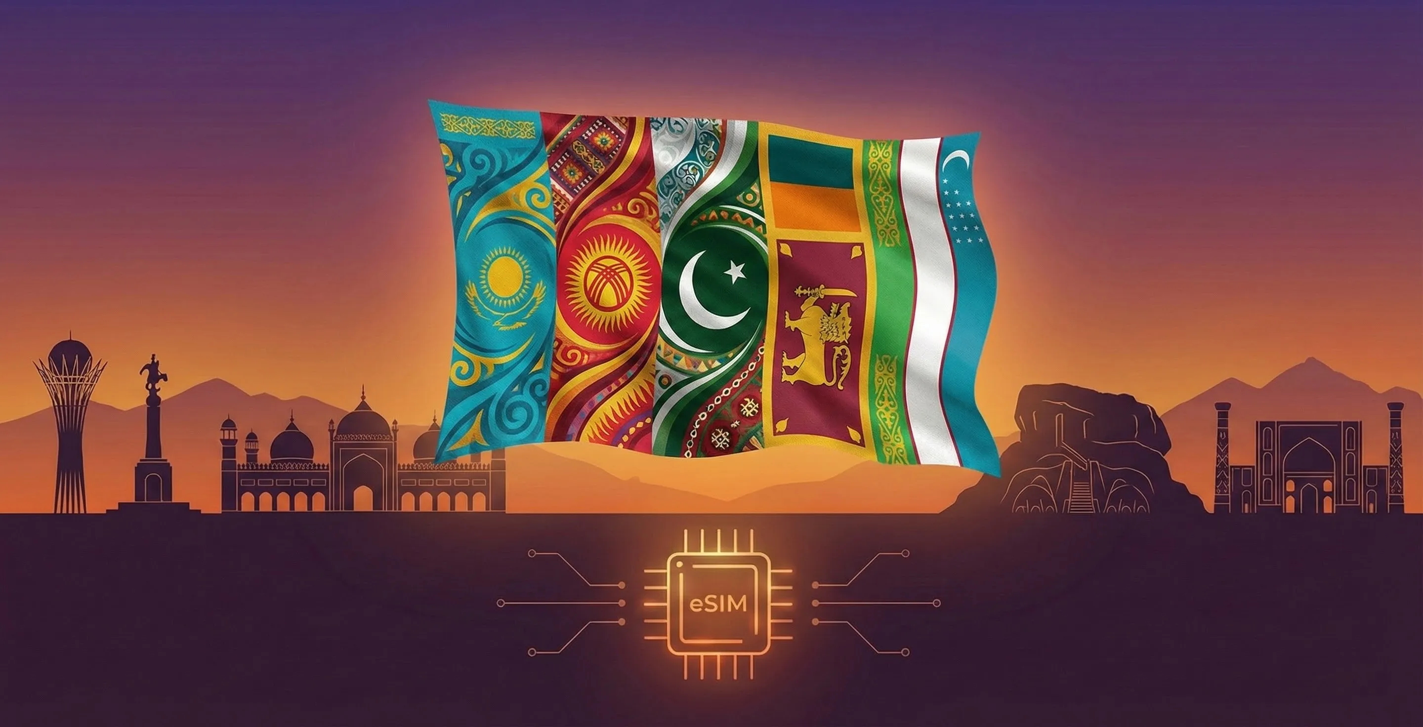Придбайте Central Asia eSIM