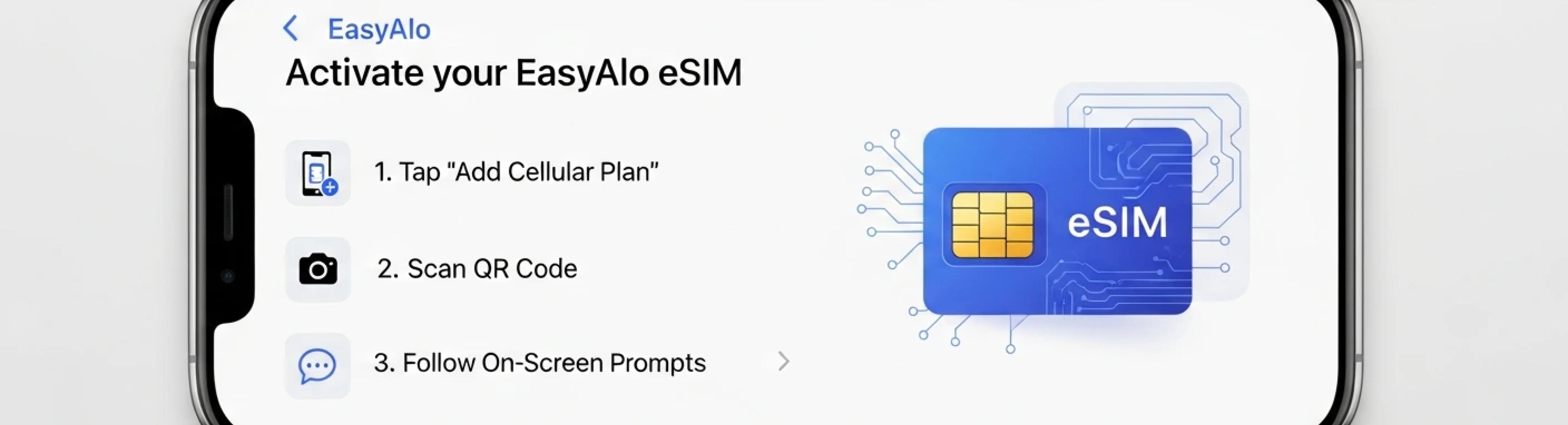 Anleitung: EasyAlo eSIM in unter 5 Min. auf dem iPhone aktivieren