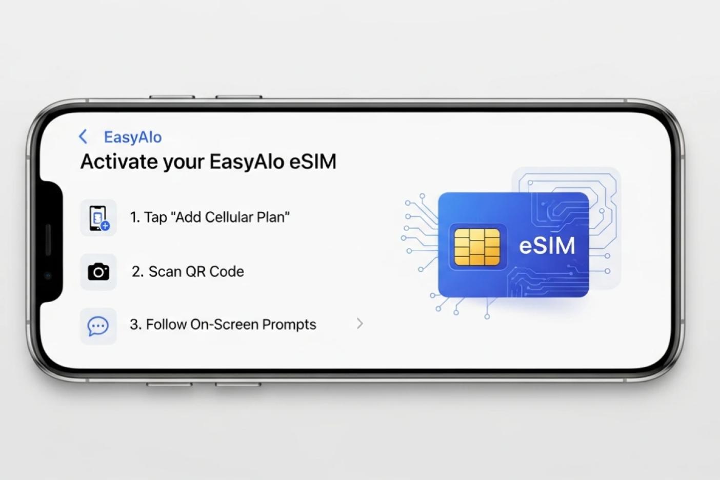 Anleitung: EasyAlo eSIM in unter 5 Min. auf dem iPhone aktivieren