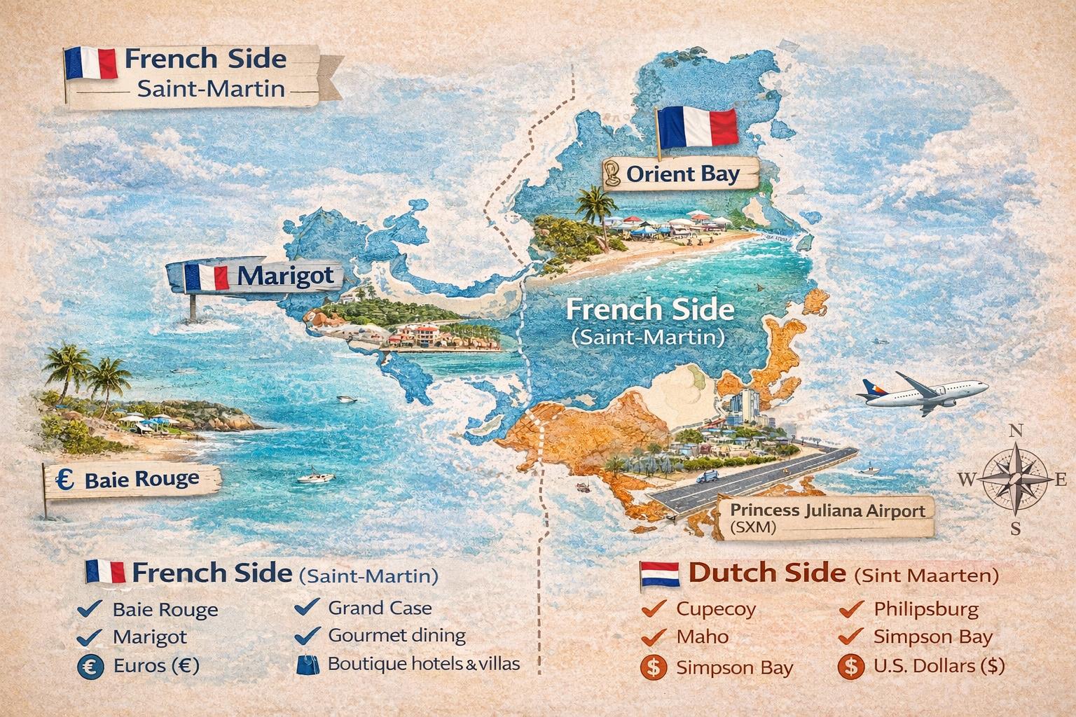 Where to Stay in Saint Martin: French vs Dutch Side Explained