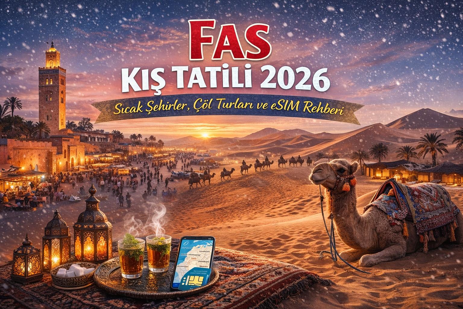 Fas Kış Tatili 2026: Sıcak Şehirler, Çöl Turları ve eSIM Rehberi