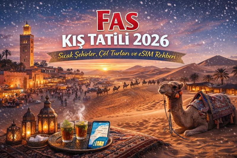 Fas Kış Tatili 2026: Sıcak Şehirler, Çöl Turları ve eSIM Rehberi