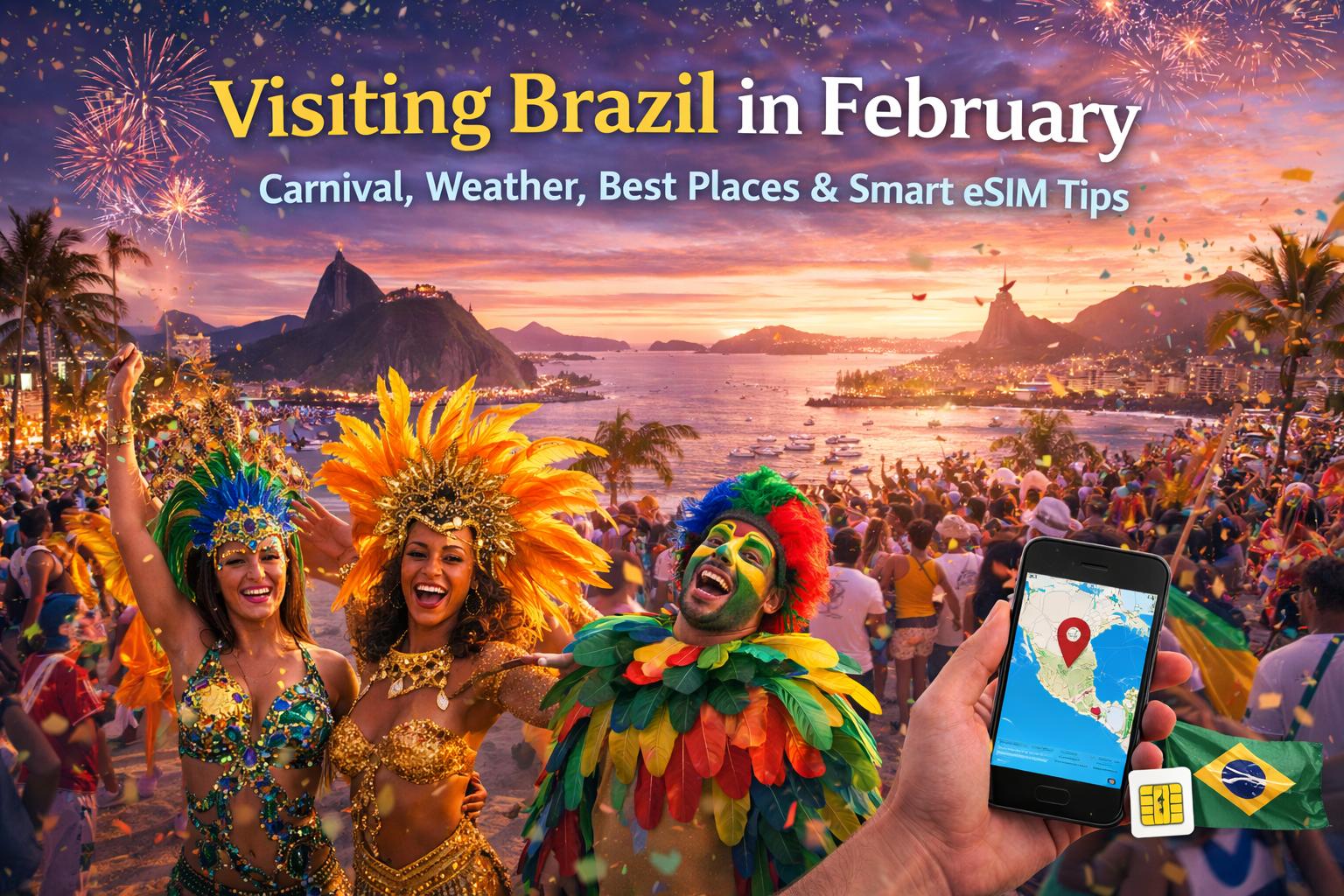 Visiting Brazil in February: Carnival, Weather, Best Places & Smart eSIM Tips